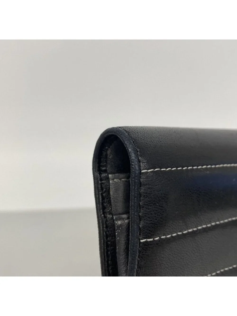 Chanel Wallet Mademoiselle Lambskin Black Silver